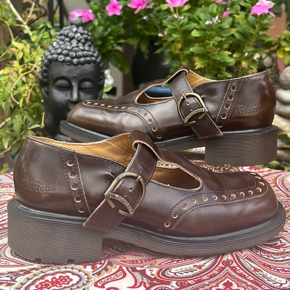Dr. Martens Brown Leather Flats - Picture 6 of 16